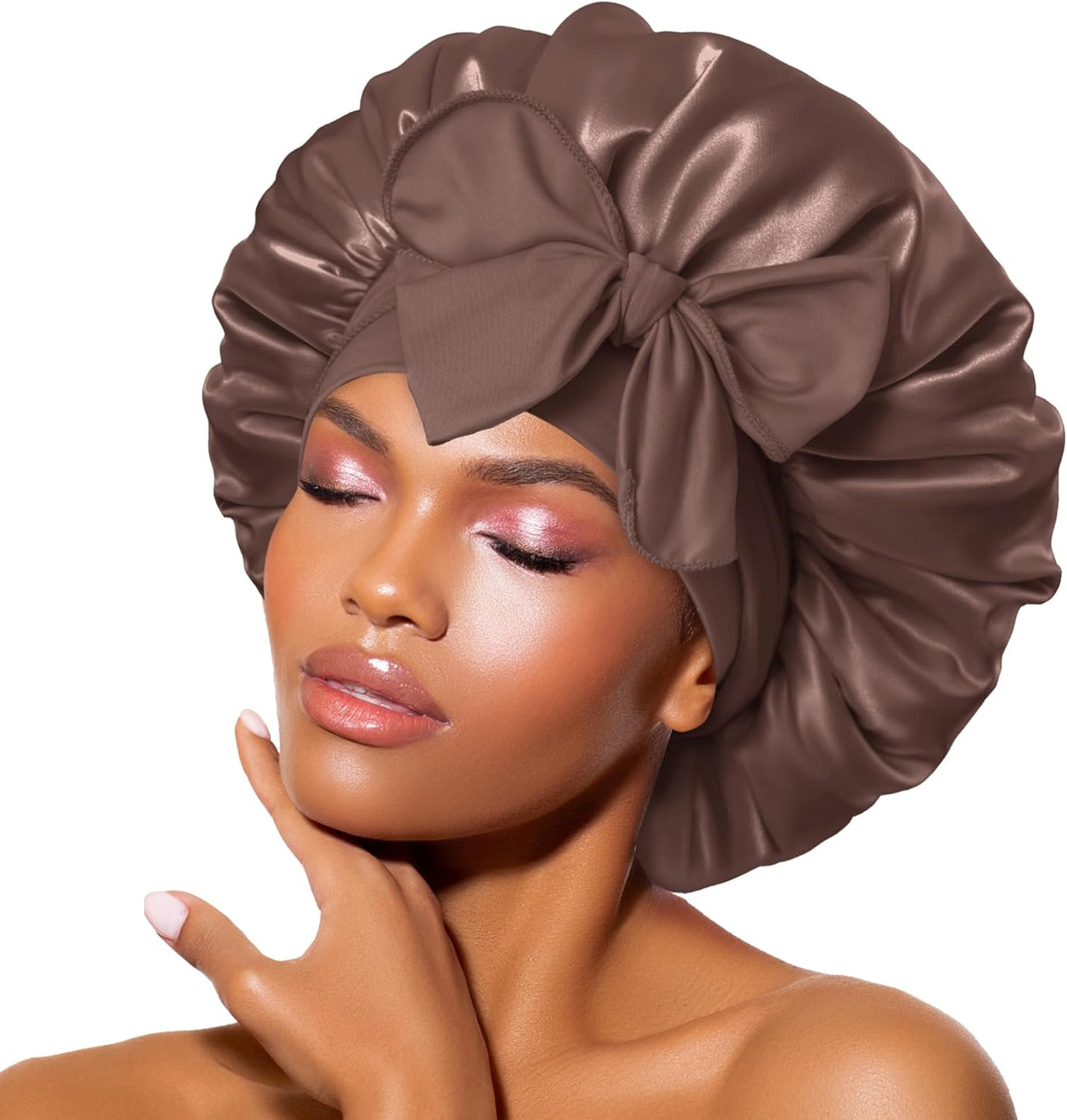 Bonnet de nuit en satin QUEEN