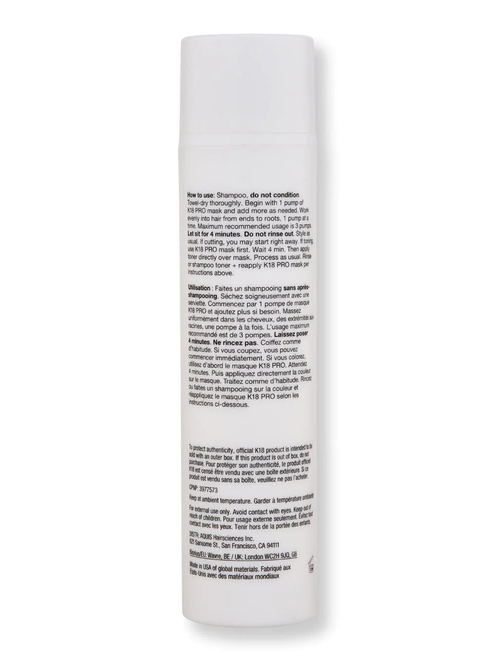 Masque Réparateur Moléculaire Professionnel (150ml) - K18